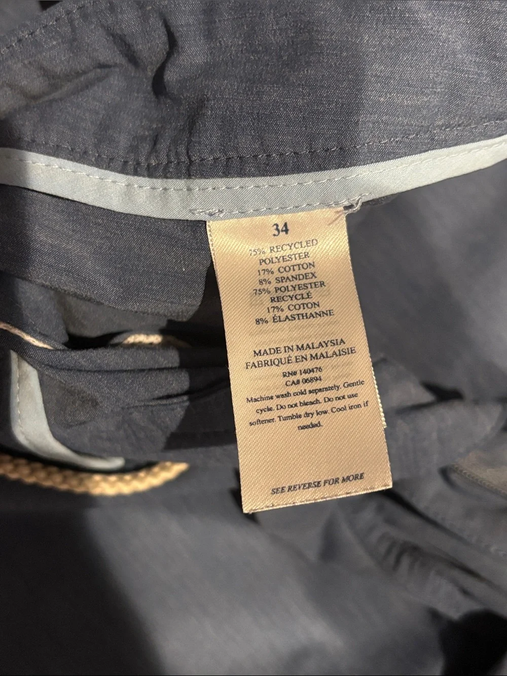 Faherty All Day Shorts in Blue Nights